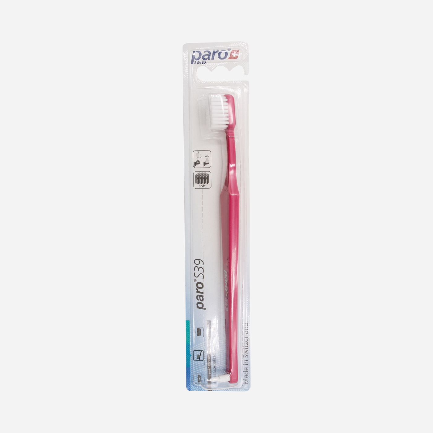Зубная щетка "S39"(мягкая), розовая - 1