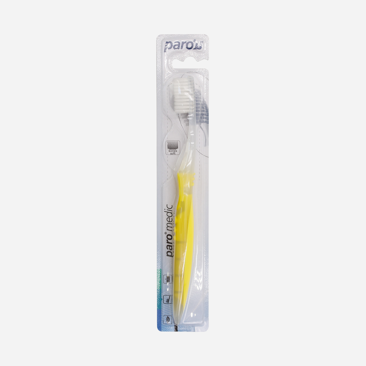 Зубная щетка с коническими щетинками желтая - 1